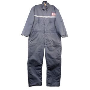 Wear Guard Men's Airborne Express Coveralls 2XL Bluish-Gray Zip Vintage